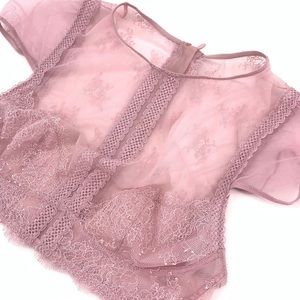 Victoria’s Secret Pink Lace Crop Top Very Sexy